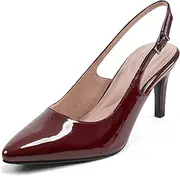[ROCKPORT] Women's Jolie Pump Beige Low-Heel Slingback Pumps Work Spring