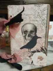 Gothic Love Junk Journal Scrapbook USA Seller