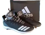 Adidas Men's Icon Bounce Hybred Baseball Cleats Black/White Size 13 Nib