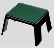 Contact Zen world leg green stone eyes side black coating strengthening coating [56 x 48.5 x 30cm] ABS resin (7-728-4) restaurant Ryokan Japanese unit for restaurant business