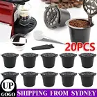 20pcs Coffee Filter Capsule Pods For Nespresso Maker Machine Refillable Reusable