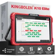 2025 KINGBOLEN K10 Elite Online Coding Car Full System Diagnostic Scanner Tool