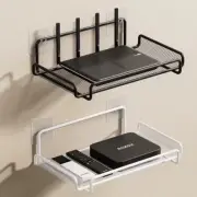 1Pc WIFI Router Shelf Stand Wall-Mounted Storage Box Portable Minimalist Office