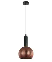 Vintaj Wine Glass Shape Pendant Light Copper Painted