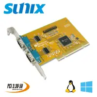 在飛比找PChome24h購物優惠-SUNIX PCI 2埠 RS-232/1埠Parallel