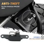 Black Motorcycle Helmet Lock W/ Keys Anti-Theft for PAN AMERICAN RA1250 2021