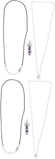 [SHERCHPRY] Pcs Fashion Jewelry Diy Charm Pendant Necklace Natural Stone Pendant Crystal Agate Metal Charms for Diy