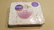 Babies R Us Jersey Knit Cradle Sheet 100% Cotton White/Grey Unisex (NEW)