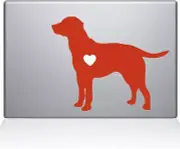 The Decal Guru Labrador Retriever Love Silhouette Decal Vinyl Sticker, 13"