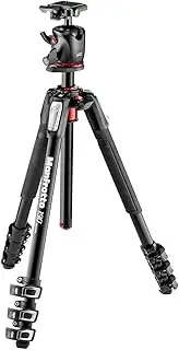 Manfrotto 190 MK190XPRO4-BHQ2 Reliable Aluminum 4-Section Tripod with Xpro Ball Head, Black