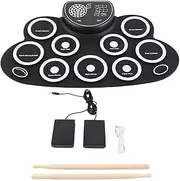 Vomeko Electric Drum Set,t USB Rechargeable Dual Speaker Kids Roll Up Drum Practice Pad,Great Holiday Xmas Birthday Gift