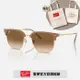 【RayBan 雷朋】眉型偏光太陽眼鏡(RB4416F-672151 55mm)