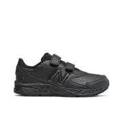 New Balance 680v6 Uniform Kid's Running Sport Sneaker Shoes Black/Black 4 W