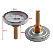 Metal Thermometer Hot Water Pipe Thermometer 0-120??C Heating 63mm Dial Temp