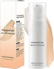 Make Up Foundation | Coverage Liquid,Color Changing Foundation Longwearing Coverage Concealer Even Skin for Makeup