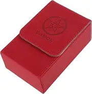 Kisangel Portable Tarot Card Storage Box Organizer for Tarot Decks Capacity with Sealed Lid Multi Purpose Case for Cards Makeup Items Compact Design for Easy