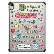 iPad Air 11-inch (M2/M3) iPad Impact Case 3 WAY TO LIVE A HAPPY LIFE