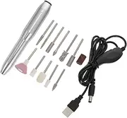 Nail Polish Machine Kit Nail File Drill Kit Usb Nail with 5 Sanding Heads Nail for Fast Polishing