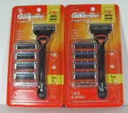 Gillette Fusion5 Razpr with handle and 5 blades-Lot of 2- Free Ship