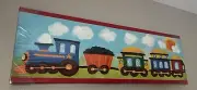 The Kids Room by Stupell Choo Choo Train in The Sun Wall Art - excellent condn