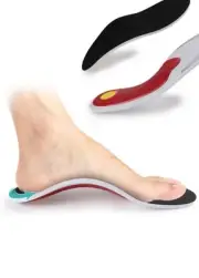 Pair Orthotic Insoles for Plantar Fasciitis Flat Feet Arch Support Shoe Insert