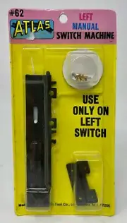 Vintage Atlas Model Train Left Manual Switch Machine, #63 NOS