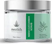 Neem Cucumber Scrub || Winter Scrub || Exfoliating Face Scrub For Acne Prone Skin, Reduce Blackheads & Whiteheads, Ideal For Dry & Dull Skin, With Almond Oil, ECOCERT Certified raw materials,