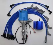 small cap FORD 5.0L 302 EFI to Carb Conv HEI Distributor + 50k COIL + WIRES USA!