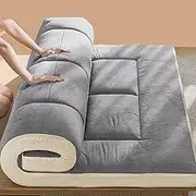 Japanese Futon Mattress for Travel Camping Floor Dormitory Portable Guest Bed, Easy to Store, Soft and Foldable(120 x 200 cm)