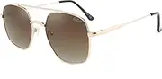 [LEE COOPER] Polarized Square Sunglasses for Men - UVA/UV Protection Double Bridge Eyewear