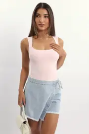 Pink Supersoft Bodysuit Sleeveless - Size 16XL, Women's Bodysuit