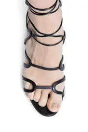[MANOLO BLAHNIK] MANOLO BLAHNIK WOMAN BLACK SANDALS & SLIDES Black