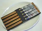 Chinese Japanese Handmade Safe Clean Natural Bamboo Chopsticks Gift 5 Pairs 06