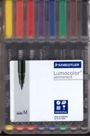 Staedtler 8-pc Lumocolor Permanent Pen 0.1 mm M Made in Germany NEW