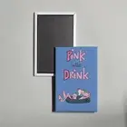Pink in the Drink Mini Movie Poster Fridge Locker Magnet