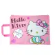小禮堂 Hello Kitty B4尼龍雙層資料網袋 (粉音符款)