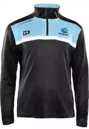 Cronulla Sharks 2021 NRL 1/4 Zip Long Sleeve Tee Sizes S-7XL BNWT
