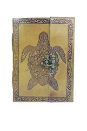 Leather Cover Journey Notebook Diary Vintage Note Book Blank Writing Bound Large