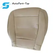 For 2015-2017 Ford F150 Passenger Bottom Perforated Leather Seat Cover Light Tan
