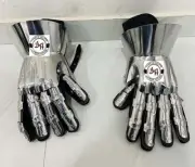 Handmade Medieval Steel Hourglass Finger Gauntlet Functional SCA Gauntlet