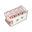 2-Layer Rolling Can Dispenser Plastic Fridge Beer Tin Holder Organiser Soda Rack