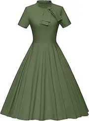 [GownTown] Women's 1950s Vintage Dresses Fit & Flare Dresses Audrey Hepburn Dress with Pocket