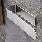 Bathroom Towel Holder, Ekvinor Hand Towel Rack for Bathroom Towel Bar Kitchen Stick on Shelf Ring Self Adhesive Ekvinor Wall Hanger SUS 304 Stainless Steel Brushed Door Stand