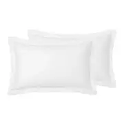 Accessorize Hotel Tailored Deluxe Cotton White Standard Pillowcase Pair