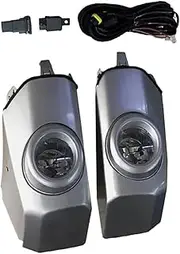 Car Fog Lights Halogen Bulb Car Fog Light Front Bumper Assembly Light Daytime Running Light Turn Signal Light For Toyota FJ For Cruiser 2007-2017(1 set silver)
