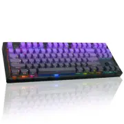 Wireless Mechanical Keyboard, MK870 TKL Gaming Keyboard 80% Hot Swappable Cus...
