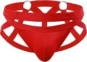 [GENEMEN] Jock Straps for Men Thong Underwear Briefs Buckle G-string Cotton Sissy Panties Athletic Supporters