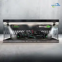 在飛比找蝦皮購物優惠-賓士F1 W14 F1方程式專用展示盒 亞剋力透明防塵罩 賽