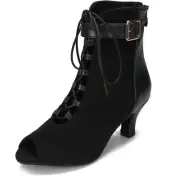 Ballroom Dance Shoes Women, Latin Salsa Bachata Practice Performance Dancer...