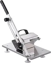 Stainless Steel Manual Slicer – Adjustable Thickness Meat Cutter with Ergonomic Grip, Home Kitchen Tool for Cutting Meat, Ham, Vegetables, Cheese, Compact Heavy-Duty Commercial Food Slicer